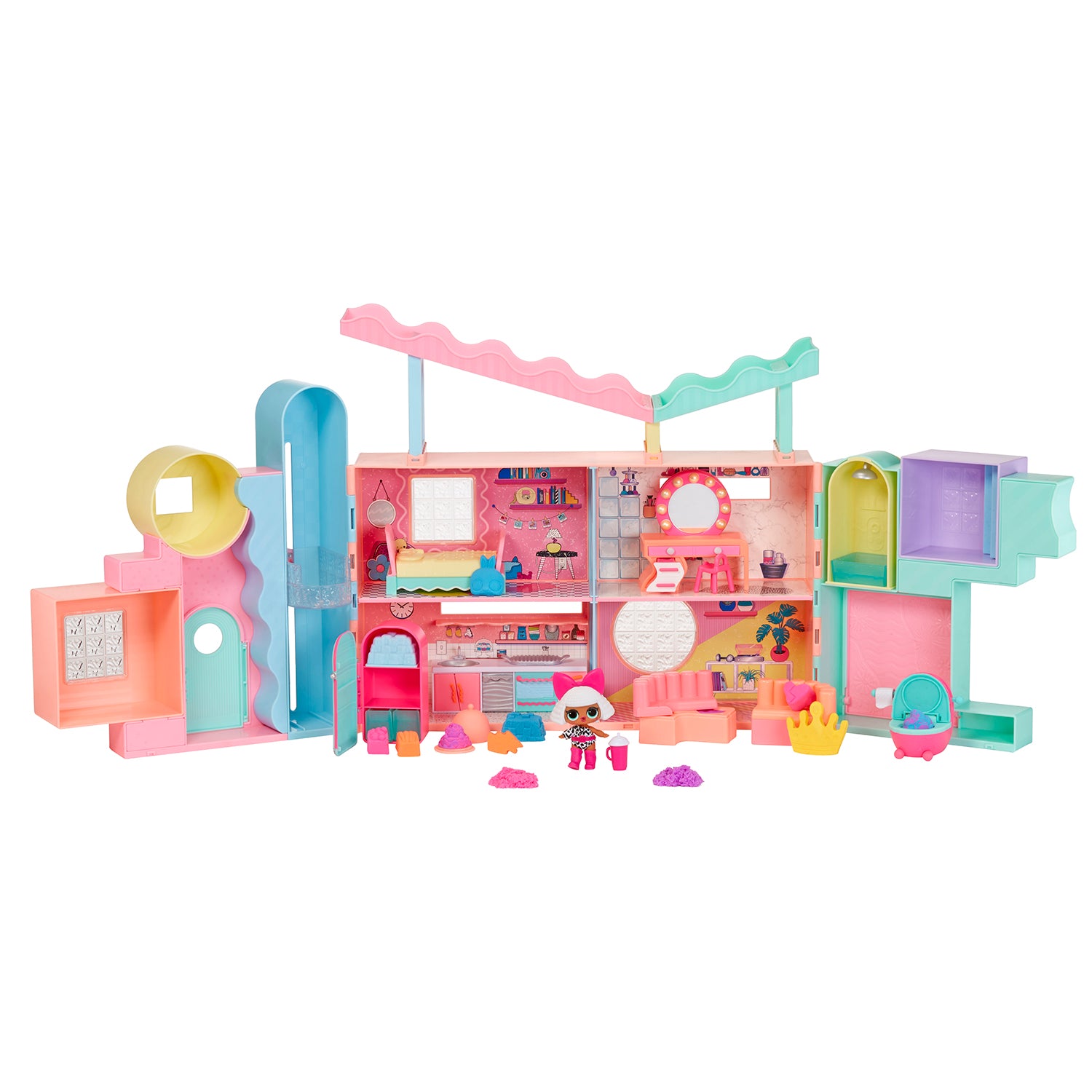 MGA ENTERTAINMENT - LOL Surprise Squish Sand Magic House con Tot Diva - Oltre 50 Sorprese